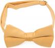 men's 2.5" poly satin adjustable pre-tied bow tie - multiple colors available logo