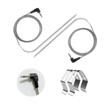 upgrade your pit boss grill: waterproof meat probe replacement with stainless steel holder [2pc set] logo