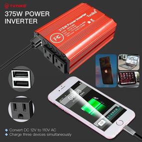 img 1 attached to TVNIKD 300 Watt Power Inverter Car Inverter DC 12V To AC 110V Car Charger With 4