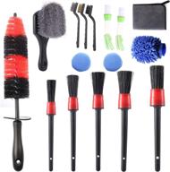 🚗 gysnail make the world clear: 16 psc auto detailing brush set for cars, wheels, interiors, exteriors, leather & motorbikes логотип
