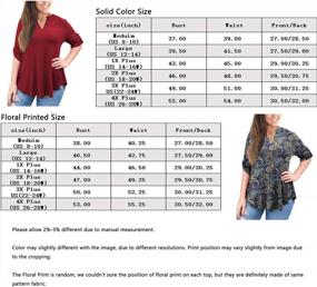 img 1 attached to A.Jesdani Women'S Plus Size Tops 3/4 Roll Sleeve Shirts V Neck Blouses Tunic Top