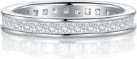 женское обручальное кольцо-обручальное кольцо из стерлингового серебра с бриллиантами halo cz логотип
