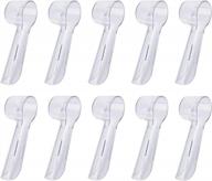 10 pcs electric toothbrush replacement heads cover for oral-b, travel & home brush protection logo