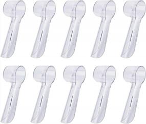 img 4 attached to 10 PCS Electric Toothbrush Replacement Heads Cover For Oral-B, Travel & Home Brush Protection