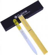 get salon-quality nails at home with g.liane's safe and gentle glass nail file in rose yellow логотип