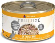 wholesome and delicious: weruva truluxe cat food, chicken & beef in pumpkin soup - pack of 24, 3oz cans logo