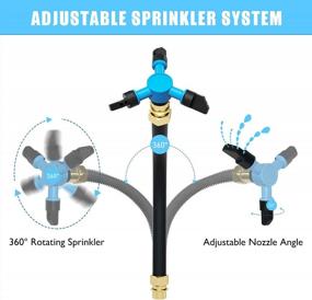 img 1 attached to 360 Degree Whirl Sprinkler For Kids Trampoline, Adjustable Waterwhirl Summer Game Toy - Outdoor Fun Water Park Rotating Sprinkler For Boys And Girls By STFLY