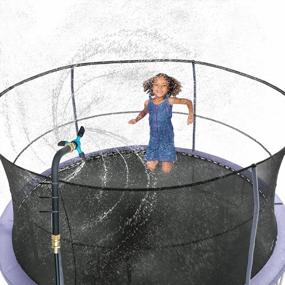 img 4 attached to 360 Degree Whirl Sprinkler For Kids Trampoline, Adjustable Waterwhirl Summer Game Toy - Outdoor Fun Water Park Rotating Sprinkler For Boys And Girls By STFLY