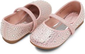img 2 attached to DREAM PAIRS MUY Shine INF Rhinestone Studded Girls' Shoes ~ Flats