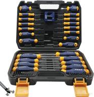 🔧 sunhzmckp magnetic screwdriver set 66-piece: s2-alloy tool steel with slotted/phillips/torx mini precision screwdrivers, replaceable bits & sturdy tool box for versatile use логотип