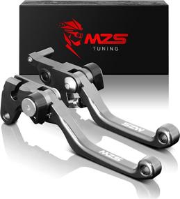 img 4 attached to 🔧 Adjustable CNC Gray Brake Clutch Levers for Yamaha YZ125 YZ250 YZ426F YZ450F 2001-2007, YZ250F 2001-2006 - MZS Compatible