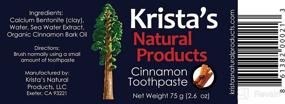 img 2 attached to Kristas Natural Products - Cinnamon Toothpaste