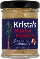 kristas natural products - cinnamon toothpaste logo