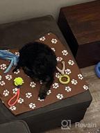 img 1 attached to Pack Of 6 Soft Fleece Blankets For Dogs And Cats With Adorable Paw Print Design - Ideal Sleep Mat Pad Bed Cover For Kittens, Puppies And Other Small Pets, 24X28 Inches Each - By Comsmart review by Paul Martindale