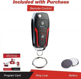 img 3 attached to 🔑 Convenient Flip Key Fob for Ford Lincoln Mercury | CWTWB1U345 Remote Entry