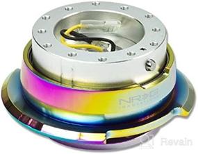 img 3 attached to NRG Innovations SRK-280SL/MC Quick Release: Sleek Silver Black Body with Titanium Chrome Ring