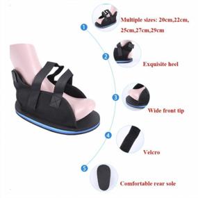 img 2 attached to Adjustable Lightweight Post-Op Shoe For Foot Injuries And Surgeries: Broken Toe, Bunion, Hammertoe, And More