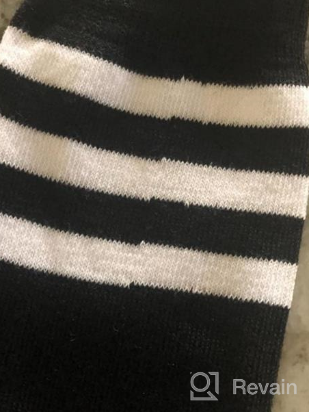 img 1 attached to Zando Kids Cotton Three Stripes Sport Soccer Team Socks - Cute Knee High Tube Stocking for Boys Girls - Uniform for Better SEO review by Anil Campbell