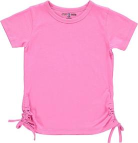 img 3 attached to 👧 Cute Verbage Printed Cotton Girls' Clothing for Active Fun!
