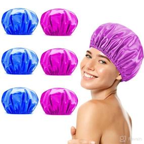 img 4 attached to 💦 Waterproof Protection Pack for Shower Caps