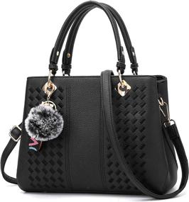 img 4 attached to SYKT Satchel Purses Handbags Shoulder Women's Handbags & Wallets : Satchels