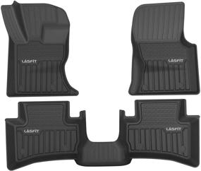 img 4 attached to LASFIT All Weather Car Liners - Perfect Fit for Land Rover Range Rover Velar 2017-2020 Floor Mats