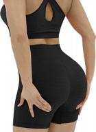 get that perfect lift with arrusa women's high waisted butt-lifting yoga shorts for gym and running логотип