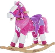🎠 laurel pink rocking horse by rockin' rider logo