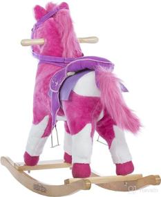 img 1 attached to 🎠 Laurel Pink Rocking Horse by Rockin' Rider