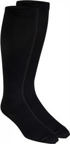 img 2 attached to Truform Men'S Dress Compression Socks: 30-40 MmHg, Knee High Length For Over Calf Support