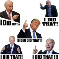 200 pcs joe biden funny stickers - ideal for car, motorcycle helmet, window, laptop - i did that biden sticker pack logo