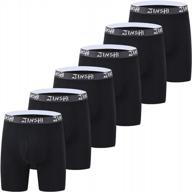 ultimate comfort: jinshi micro modal boxer briefs for men with short leg and stretch feature логотип