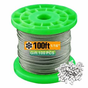 img 4 attached to T304-Stainless Steel 1/16'' Wire Rope,7X7 Strand Core (100Ft)