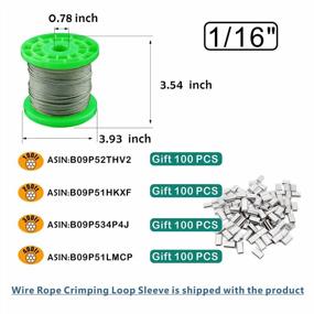 img 3 attached to T304-Stainless Steel 1/16'' Wire Rope,7X7 Strand Core (100Ft)