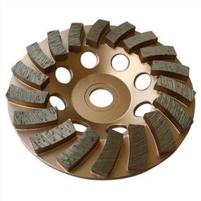 img 4 attached to 4.5" Diamond Grinding Wheels For Concrete Or Masonry, 18 Turbo Segments, 30/40 Grit, Medium Bond, 7/8"-5/8" Arbor
