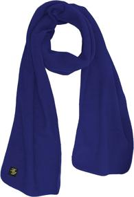 img 3 attached to Stylish Black Fleece Scarf - Perfect Match for Women's Scarves & Wraps