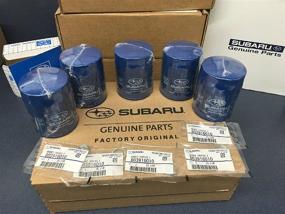 img 1 attached to 🔧 OEM Subaru Engine Oil Filter & Gasket 15208AA15A: Geniuine Impreza, Legacy, Forester - 5 PACK (2011-2017)