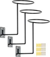 🏍️ atpeam motorcycle accessories helmet holder - pack of 3 metal wall mounted hanger racks for jackets, coats, hats, dancing masks (3) logo