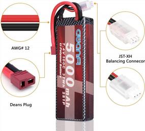 img 2 attached to Awanfi 2S Lipo Battery 100C 5000Mah 7.4V Lipo Battery ​Hard Case With Dean-Style T Connector For Traxxas Rc Car Trucks 1/8 1/10 Rc Vehicles Boat Vehicles (2 Pack)
