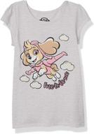 paw patrol little sleeve graphic girls' clothing ~ tops, tees & blouses logo