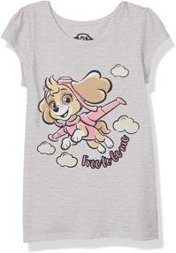 img 2 attached to Paw Patrol Little Sleeve Graphic Girls' Clothing ~ Tops, Tees & Blouses