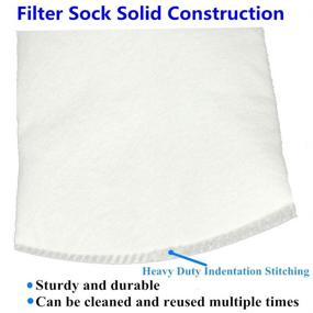 img 2 attached to 🧦 Honritone 7 Inch Ring by 32 Inch Long Filter Sock Bags - 100 Micron - Ideal for Industrial, Chemical, and Liquid Bag Filtration - 1Pack