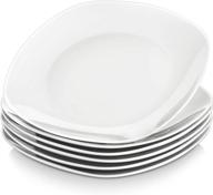 serve your favorite meals in style with malacasa's porcelain square plates set of 6, ideal for any dining occasions logo