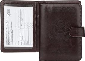 img 4 attached to GDTK Leather Passport Holder Blocking Travel Accessories via Passport Covers