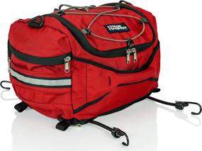 img 2 attached to 🔴 Chase Harper USA 4200 Hideaway Tail Trunk: Water-Resistant, Tear-Resistant Red Bag with Adjustable Bungee Mounting System