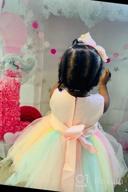 img 1 attached to Weileenice Baby Girls Costume: Rainbow Tulle Princess Tutu Dress with 3D Embroidery and Beading - Perfect for Cosplay! review by Jon Higdem