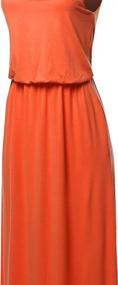 img 1 attached to Women'S Double Layer Maxi Dress With Adjustable Strap And Solid Color