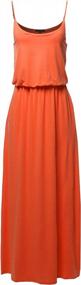 img 3 attached to Women'S Double Layer Maxi Dress With Adjustable Strap And Solid Color