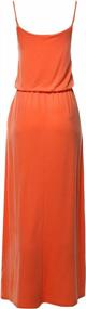 img 2 attached to Women'S Double Layer Maxi Dress With Adjustable Strap And Solid Color