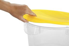 img 2 attached to Rubbermaid FG572424CLR Round Storage Container: Spacious and Clear for Enhanced Organization